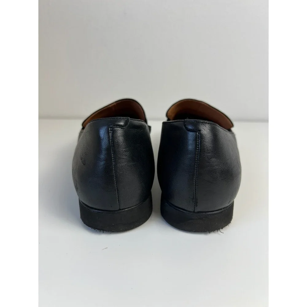 L'Amour Des Pieds Miamore Black Leather Suede Penny Loafers US 9M Comfort Preppy